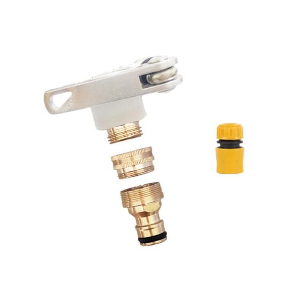 

kitchen faucets universal 3-in-1 brass hose tap connectors set vintage faucet adapter washing machine quick connector bom666