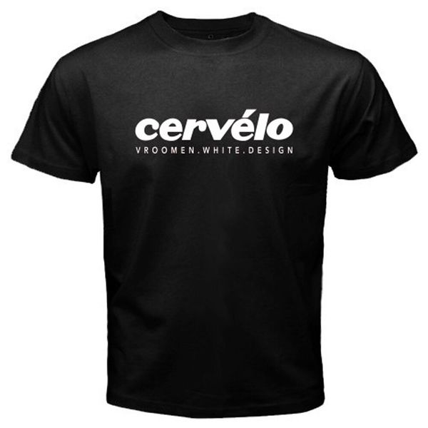 

new cervelo canadian bicycle logo men's black t-shirt size s-3xl, White;black
