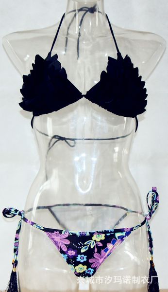 

2020 new bikini suit sexy women's Swimsuit split, White;black