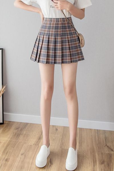 

skirts 2021 summer female skirt high waist mini pleated student dance, Black