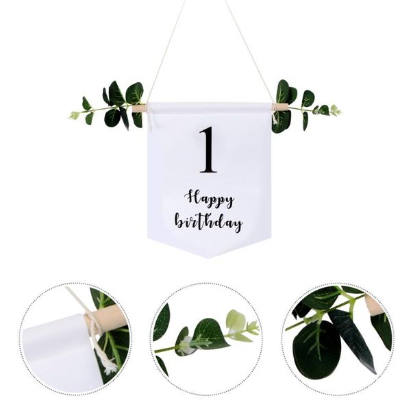 

party decoration 1pc birthday wall banner cloth art hanging props