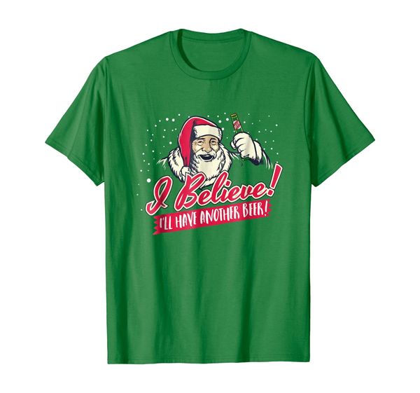 

I Believe I'll Have Another Beer Funny Santa Claus T Shirt, Mainly pictures