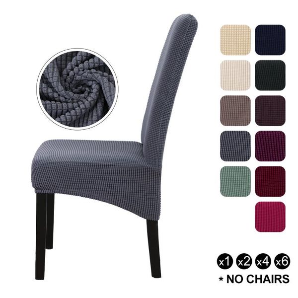 

solid jacquard chair covers spandex for wedding dining room office housse de chaise cover
