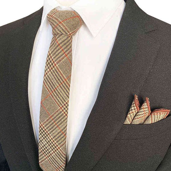 

2021 men's wool tie square scarf set optional gift box, Blue;purple