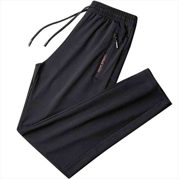 

summer breathable mesh black sweatpants women pants joggers sportswear baggy trousers male casual track plus size 7xl 8xl 9xl