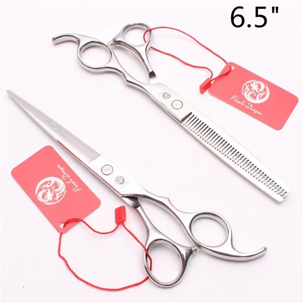 

hair scissors 6.5inch 18.5cm purple dragon hairdressing cutting thinning shears professional set of tool z1006