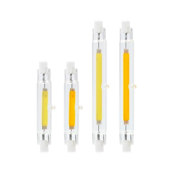 

bulbs 78mm 118mm r7s cob led tube light glass bulb ac 220v home lighting wall lamp spotlight replace halogen warm 3000k white 6000k