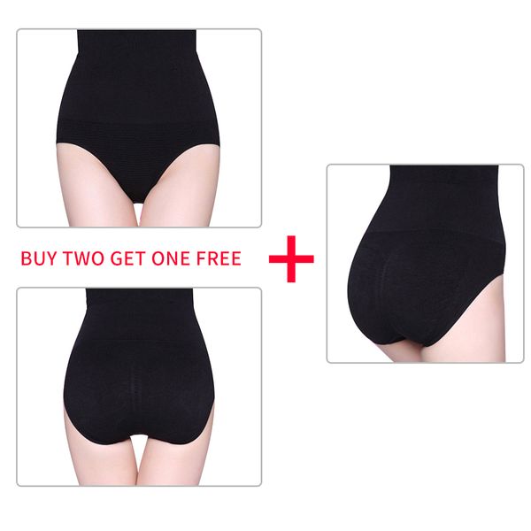 

3pieces/lot 3pcs high waist shaping panties breathable body shaper slimming tummy underwear panty shapers waist cincher, Black;white