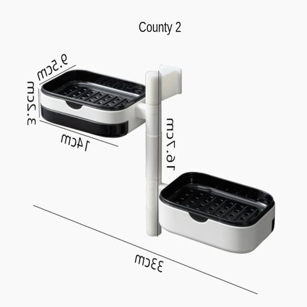 

soap dishes non perforated box bathroom multi layer drain fertilizer rack toilet wall mounted shelf