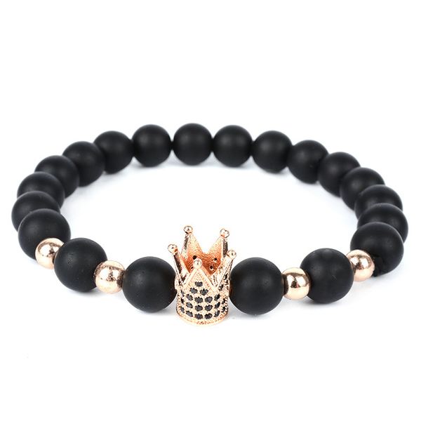 

70% off micro black zircon crown bracelet creative diy jewelry