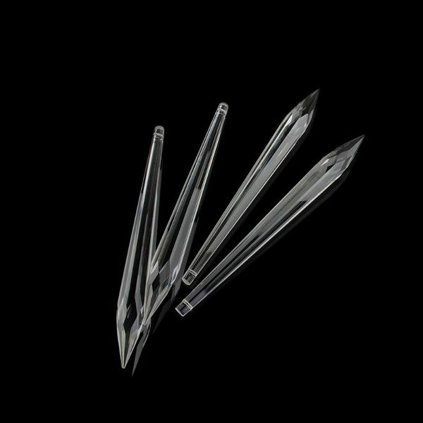 

clear crystal icicle u drop chandelier prism pendant parts glass lighting for sale