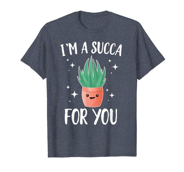 

i'm a succa for you cute kawaii cactus succulent t-shirt, White;black