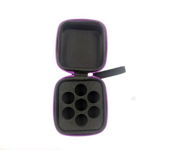

100pcs 7 compartments storage case carrying bag cosmetic makeup for 5ml essential oil bottles easy to take wholesale bags