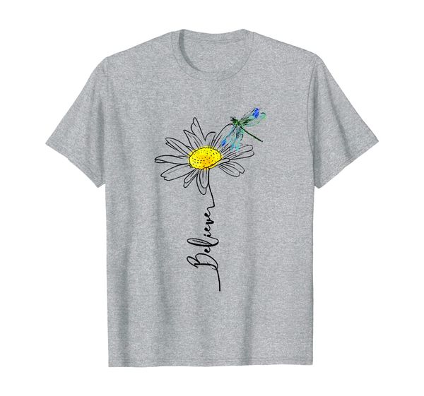 

daisy and dragonfly - dragonfly lady t shirt, White;black