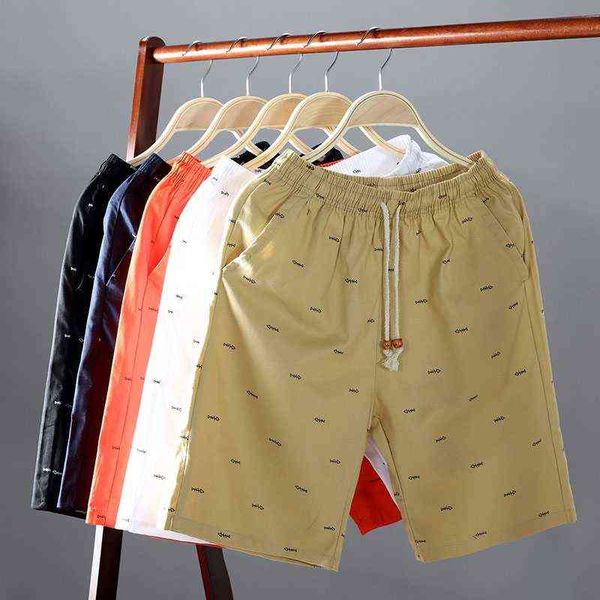 

mens shorts casual short pants sports cropped drawstring 's clothing korean fashion for printed 220312, White;black