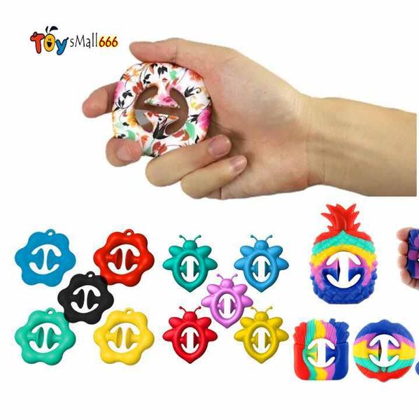 

us stock fast rainbow fidget snapper party favor toys grab snap hand hands strength grip grabs squeezy sensory squeeze toy autism stress rel
