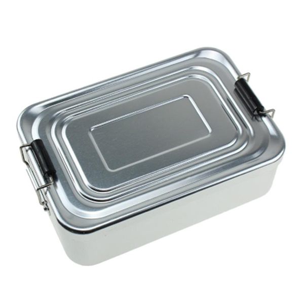 

dinnerware sets lunch box outdoor bento portable large capacity aluminum alloy-silver