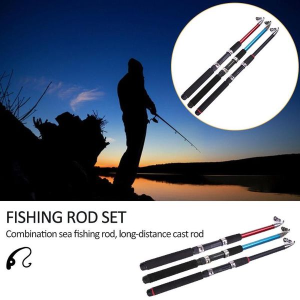 

sea carbon fiber fishing rod combo set line 3.0 durable pond pole portable lake fisheries outdoor sport boat rods