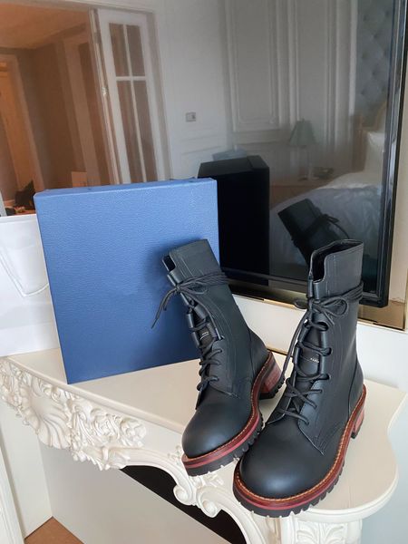 

luxurys designers women dress boots ladies ankle bootes fashion womens jeans shoesautumn winter high heel short platform leather boot size 3, Black