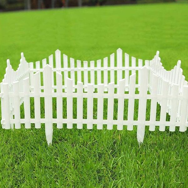 

garden decorations 4pcs plastic fencing barrier diy mini landscape fairy figurines miniatures flowerbeds border edge wedding accessories