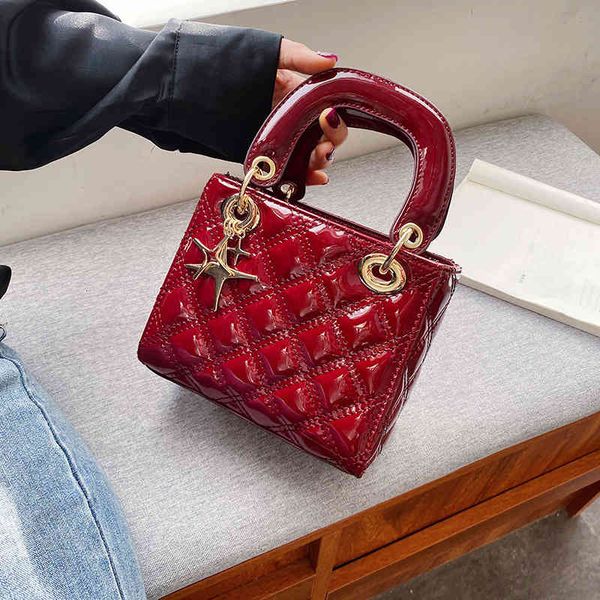 

bag female 2021 new korean simple handbag messenger princess fashion small square