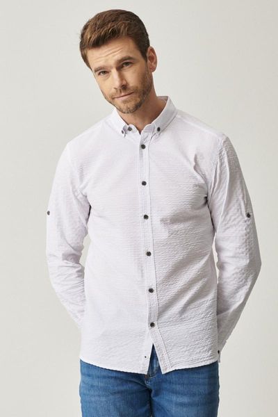 

men's dress shirts shirt white collar tailored slim fit button, White;black