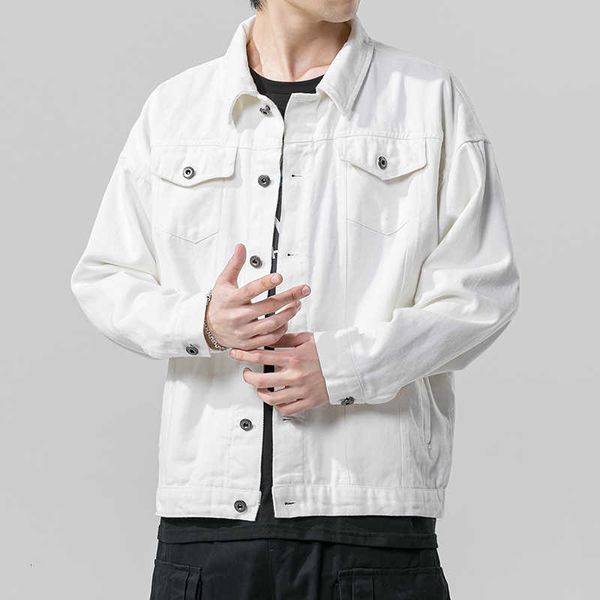 

men's jackets spring autumn denim hip hop coat solid men jeans streetwear casual bomber jacket outerwear hk5i jslc q2t7, Black;brown