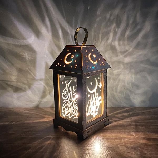 

golden led lantern islam eid ramadan light hang lanterns string lights holiday decoration strings