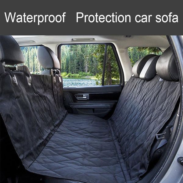 

dog car seat cover waterproof pet carrier rear back mat hammock cushion protection non-slip with net pocket product covers