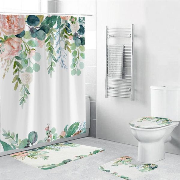 

shower curtains 3d bathroom flower waterproof fabric curtain bedroom valentine's day wedding party decoration