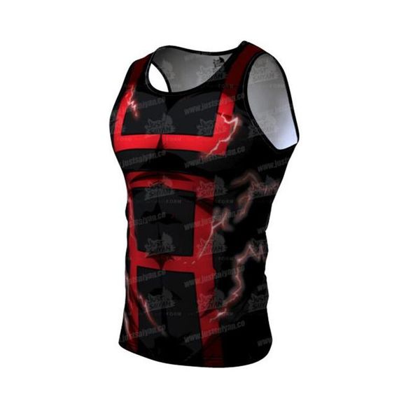 

men' tank mens sports casual workout running gym clothing bodybuilding fitness singlets sleeveless 3d printing vest shirt men, White;black