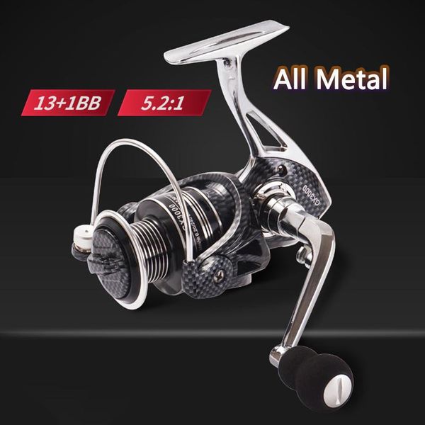 

fishing reel 13+1bb bearing all metal spinning 8kg max drag left/right hand carp wheel coil baitcasting reels