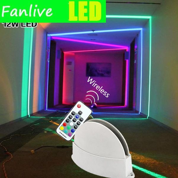 

wall lamp 10pc 12w led light windows sill lighting decorative lights 110v-220v rgb/warm white/pink/green/blue/yellow outdoor indoor