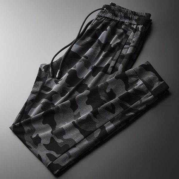 

men's pants mens luxury camouflage printing casual sport men plus size 4xl hight quality fashion slim fit man, Black