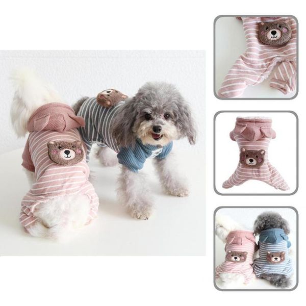

dog apparel puppy costume non-shrink pretty bear design comfy warm-keeping