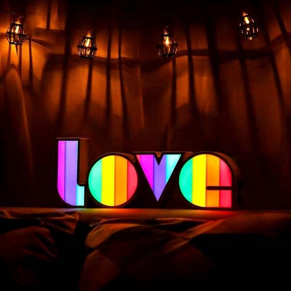 

novelty items led lights valentines english love letter decorative lamp proposal confession wedding party decor gift romantic night