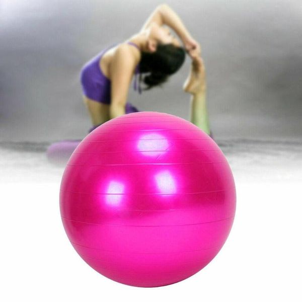 

thicken yoga balls 65/75cm fitness home pilates indoor exercise training workout massage ball gym pvc with air pump