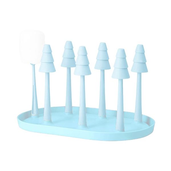 

storage baskets detachable 6 cup drainer drying rack stand with drain tray and washing brush non-slip mugs stylish
