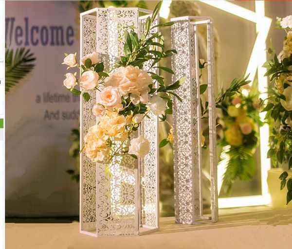 

party decoration wedding runway six prism road lead iron carved props placed pieces welcome area lead.