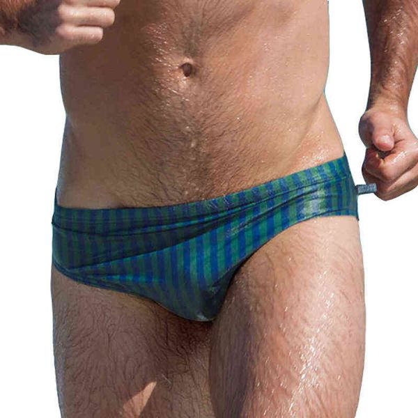 

men's swimwear summer swimwear mens swimsuits bikini low waist plus size swimming briefs striped sport bathing surfing beach board shor