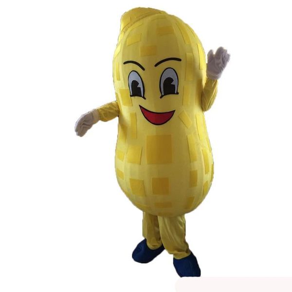 Performance Amarelo Peanuts Mascote Costume Halloween Natal Fanche Fanche Dress Cartoon Personagem Terno Carnaval Unissex Adultos Roupa