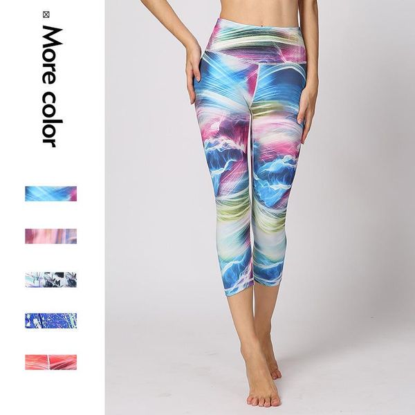 

elastic yoga pants printed fitness suit lady outfits, White;red