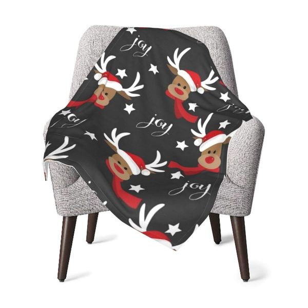 

nursery bed blankets,cute christmas elk super soft baby blanket for kids