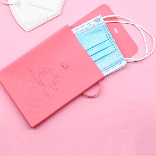 

storage bags 1pcs mask cover bag portable facemask holder fashion face box case save boxes caja para guardar mascarillas