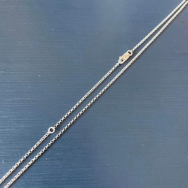 

chains s925 sterling silver rolo chain necklace adjustable length