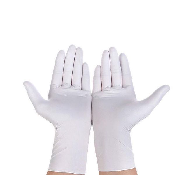 

disposable pvc nitrile latex rubber gloves for washing dishes/kitchen/work/garden/household/ cleaning / tattoo white