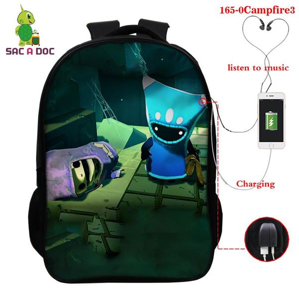 

backpack back to school the last campfire printing 3d game women rucksack for travel large children girls bagpack mochila