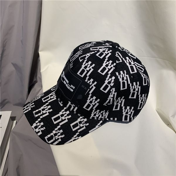 

versatile women's black cotton hat trendy sunshade baseball cap, Black;white