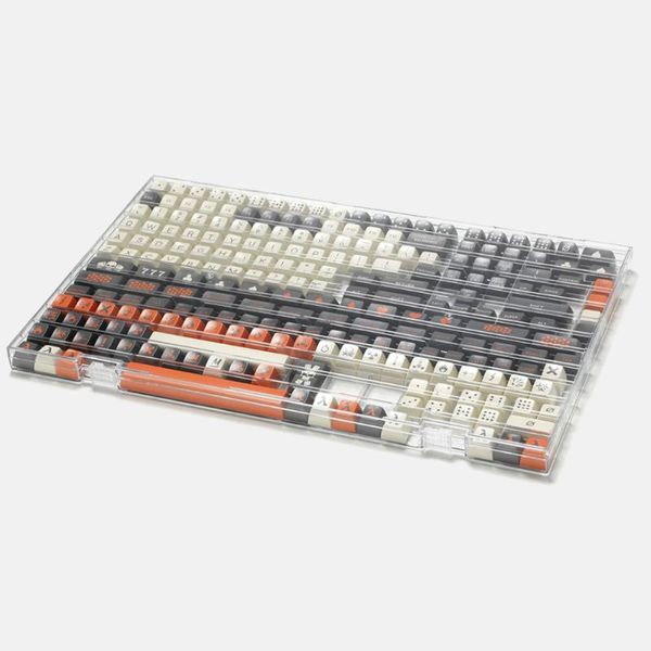 

keyboards transparent storage box for oem cherry xda zda sa profile mechanical keyboard keycaps pc connection case with cover