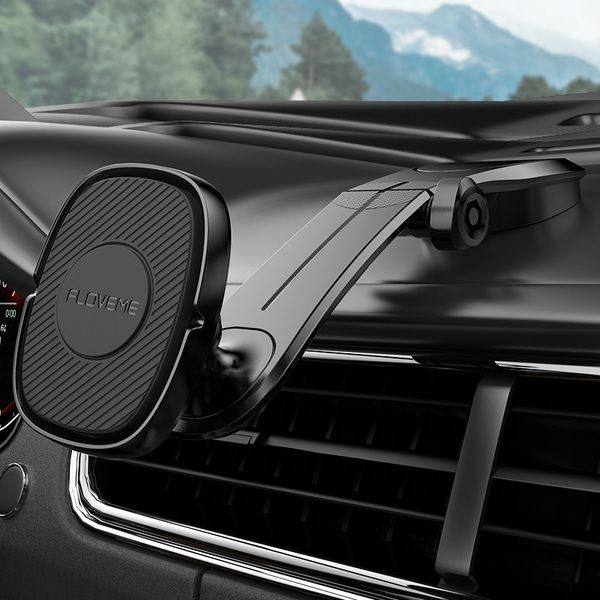 

car phone bracket holder folding arm of the center console rotates 360 degrees automobiles black mobile